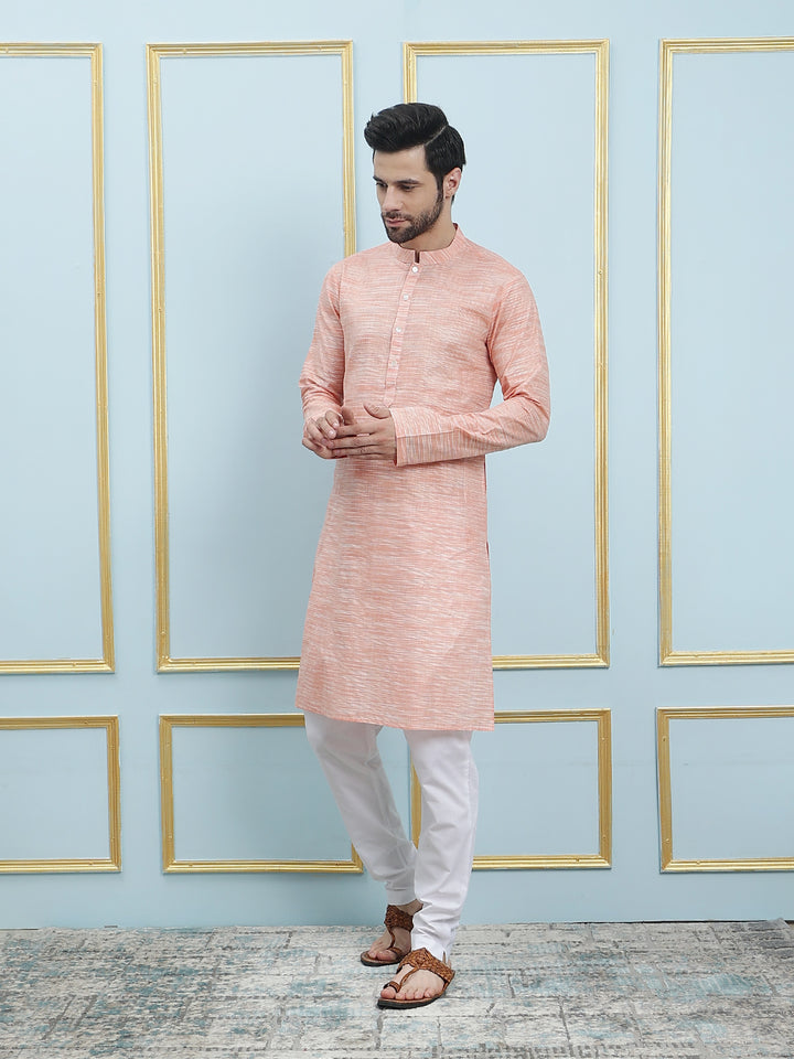 Solid Pure Cotton Straight Kurta with Pyjama