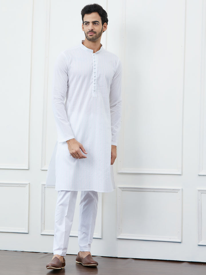 Thread Work Pure Cotton Kurta