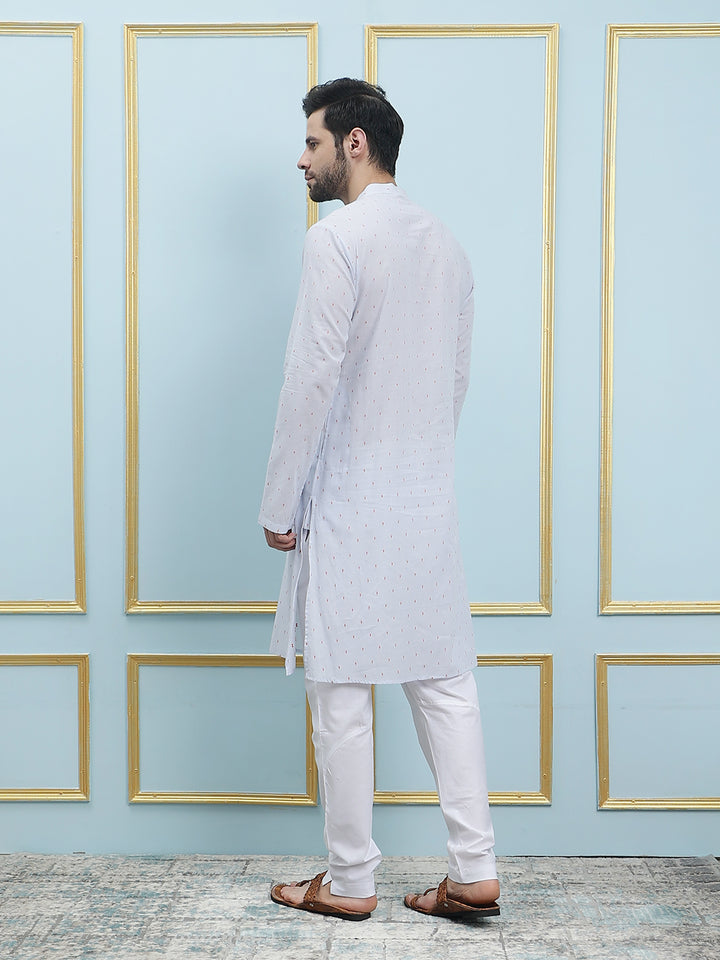 Printed Pure Cotton Striaght Kurta with Pyjama