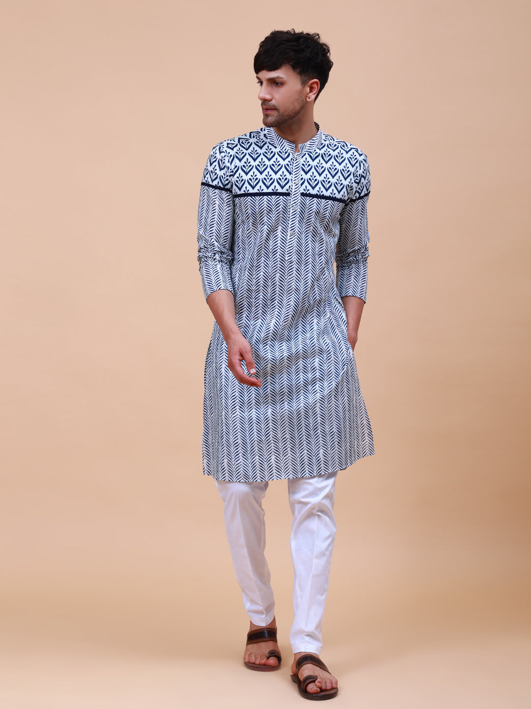 Printed Straight Cotton Kurta