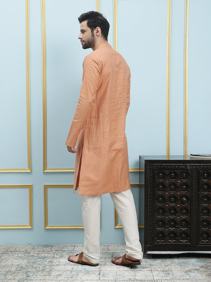 Thread Work Pure Cotton Kurta with Pyjama