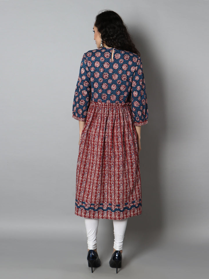 Printed A-Line Kurta