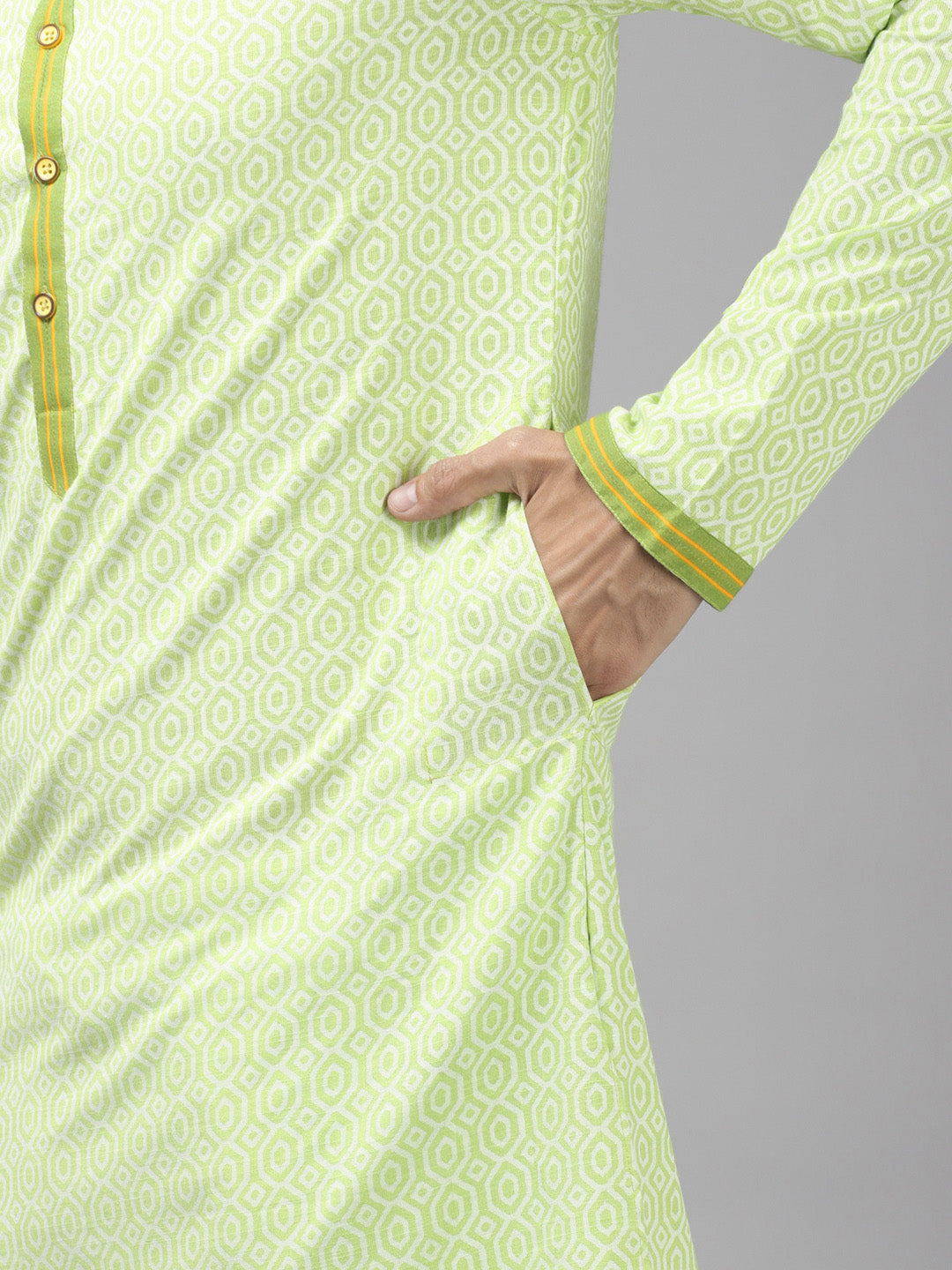 Printed Pure Cotton Straight kurta with Pyjama