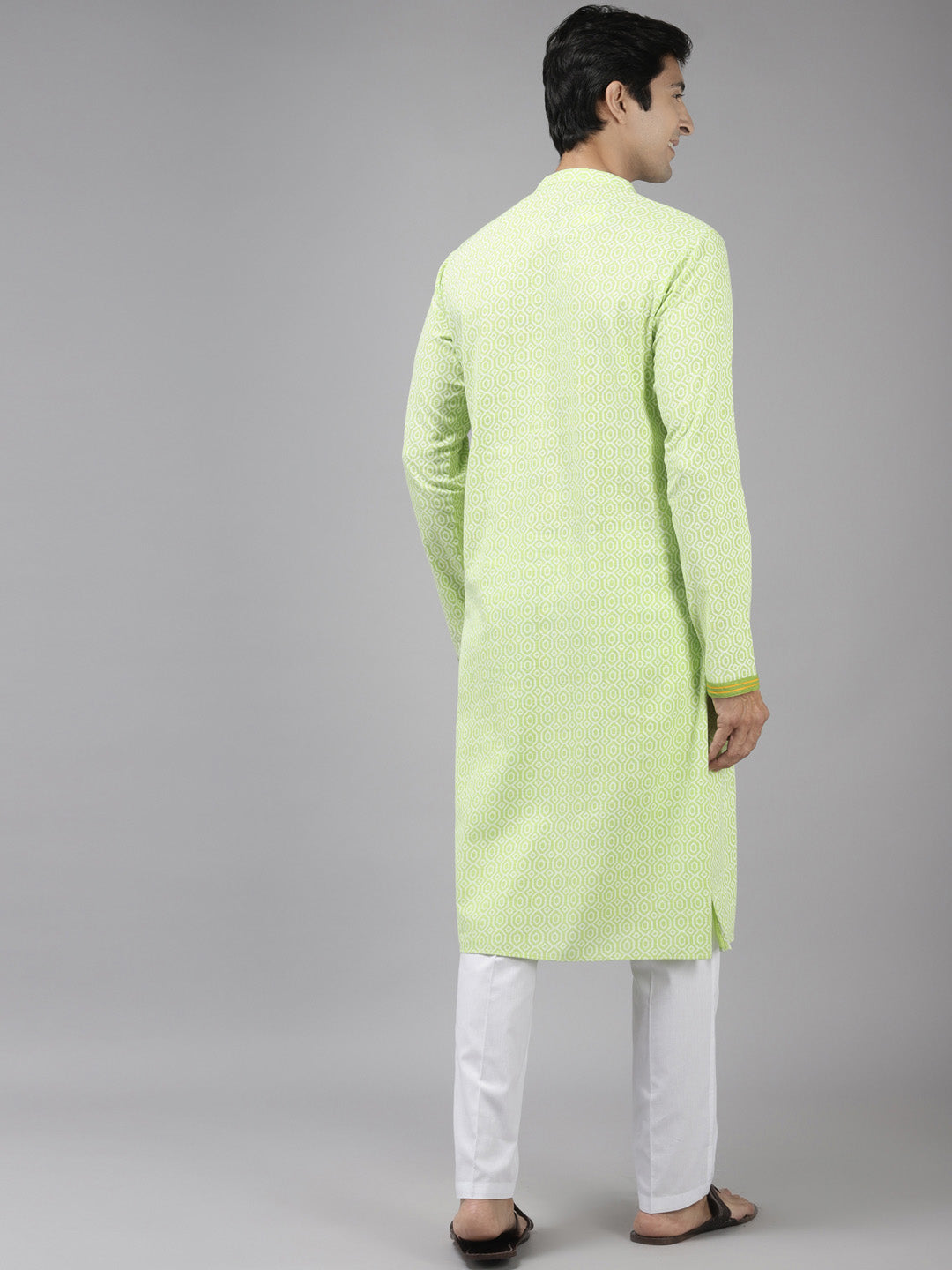 Printed Pure Cotton Straight kurta with Pyjama