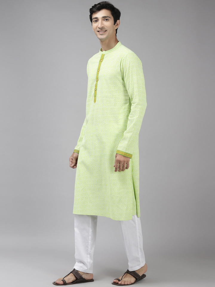 Printed Pure Cotton Straight kurta with Pyjama